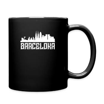 Barcelona - Tasse einfarbig - Schwarz - Rechts
