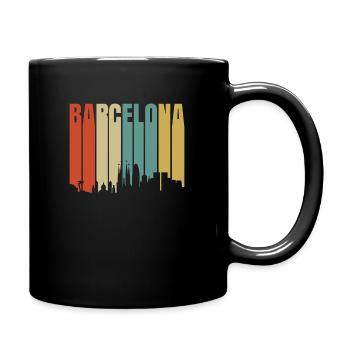 Barcelona - Tasse einfarbig - Schwarz - Rechts