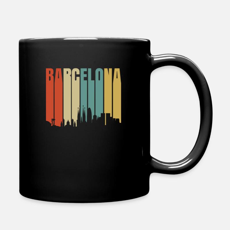 Barcelona - Tasse einfarbig - Schwarz