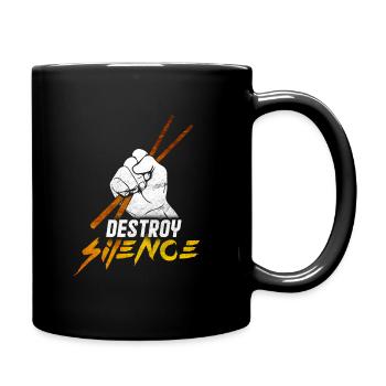 Schlagzeug - Tasse einfarbig - Schwarz - Rechts