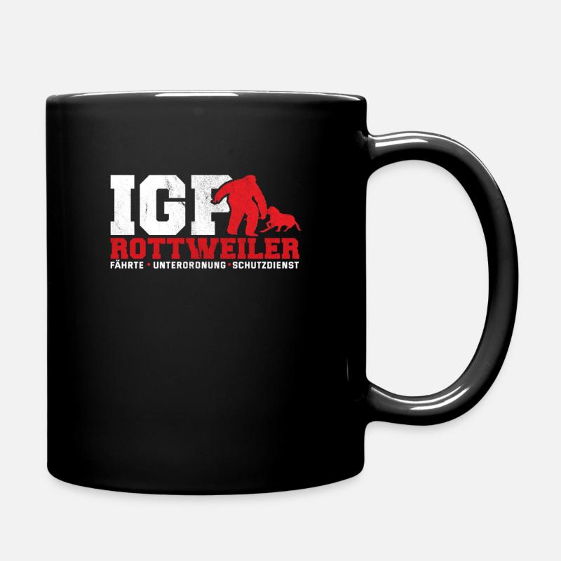 Rottweiler - Tasse einfarbig - Schwarz