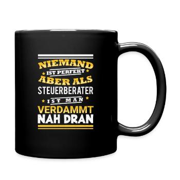 Conseiller fiscal - Mug uni - noir - Droite