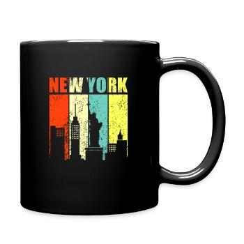 New York - Tasse einfarbig - Schwarz - Rechts