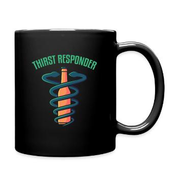 Soif service médical d'urgence, boire de l'alcool boire - Mug uni - noir - Droite