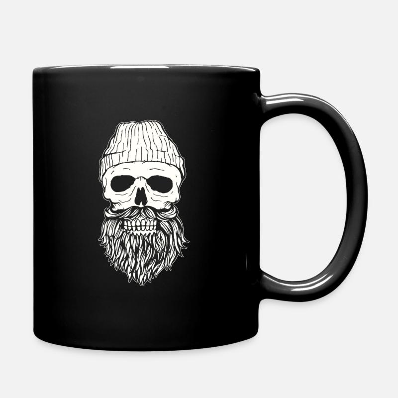 Hipster Skull - Tasse einfarbig - Schwarz