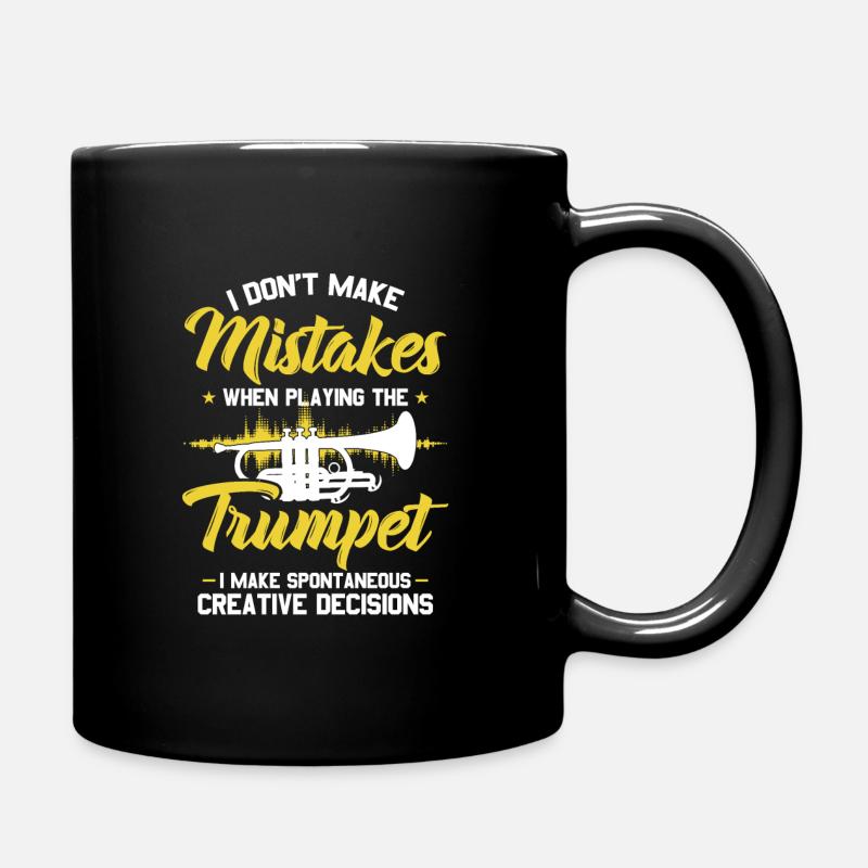 Trompete - Tasse einfarbig - Schwarz