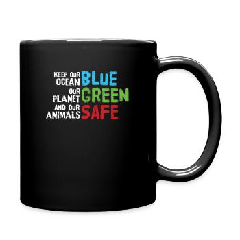 Friday for Future Climate Change Climate Rescue Gifts - Full Colour Mug - black - Right