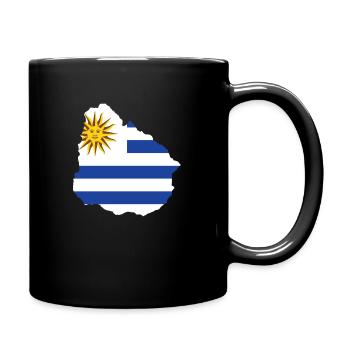 Uruguay - Tasse einfarbig - Schwarz - Rechts