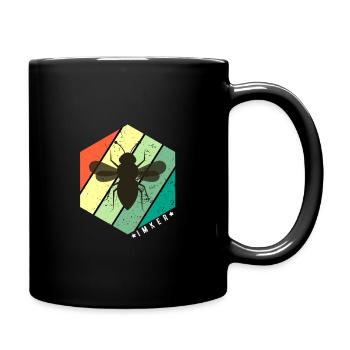 Imker - Tasse einfarbig - Schwarz - Rechts