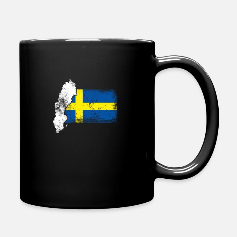 Schweden - Tasse einfarbig - Schwarz