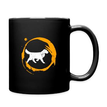 Golden Retriever - Tasse einfarbig - Schwarz - Rechts
