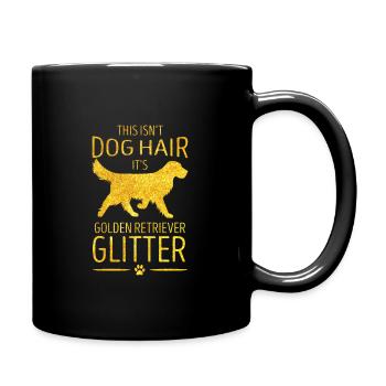 Golden Retriever - Tasse einfarbig - Schwarz - Rechts