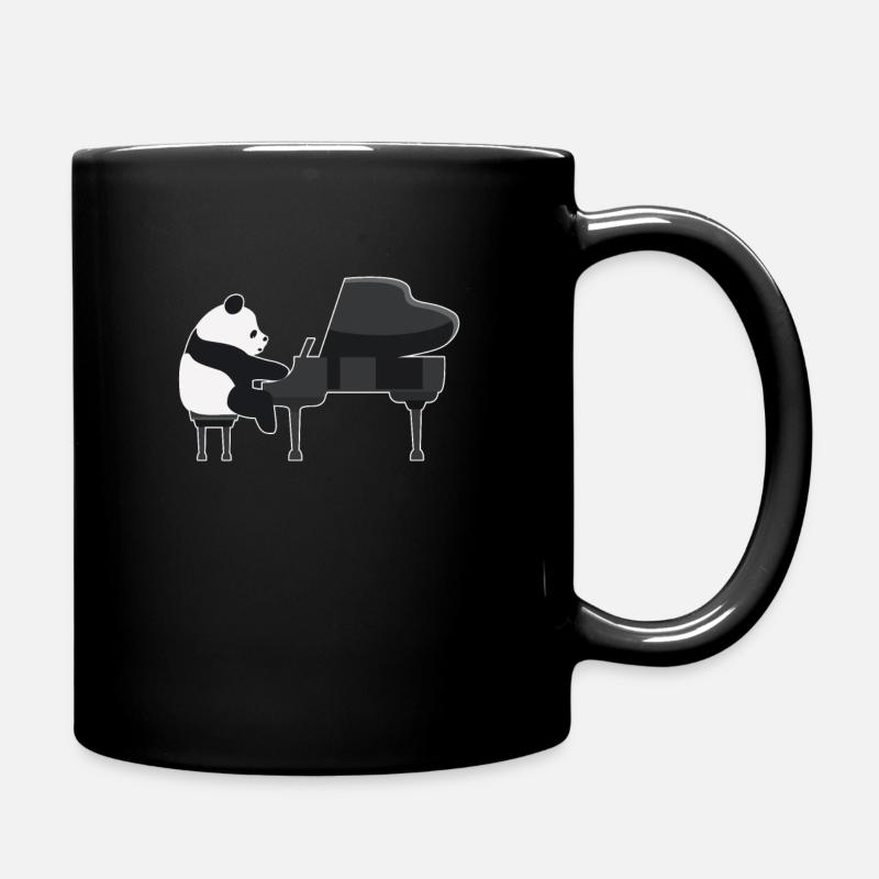 Piano spielen Klavier Pianist Geschenk Süß - Tasse einfarbig - Schwarz