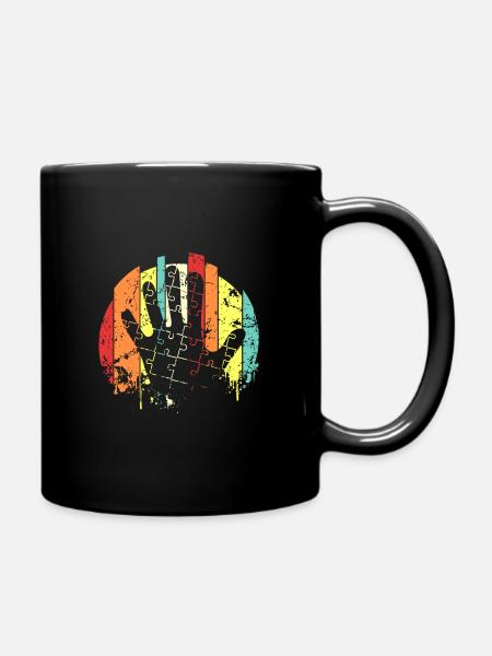 Autismus - Tasse einfarbig - Schwarz