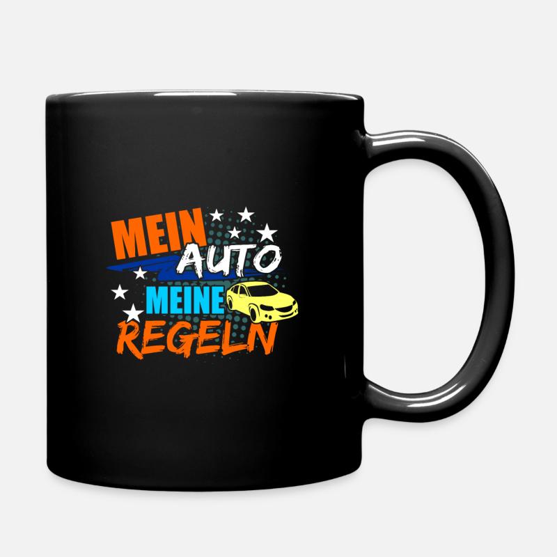 Auto - Tasse einfarbig - Schwarz