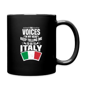 Italy - Full Colour Mug - black - Right