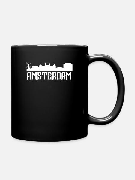 Amsterdam - Mug uni - noir