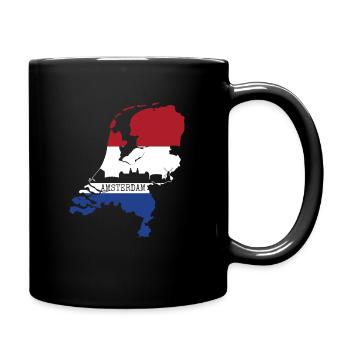 Amsterdam - Mug uni - noir - Droite