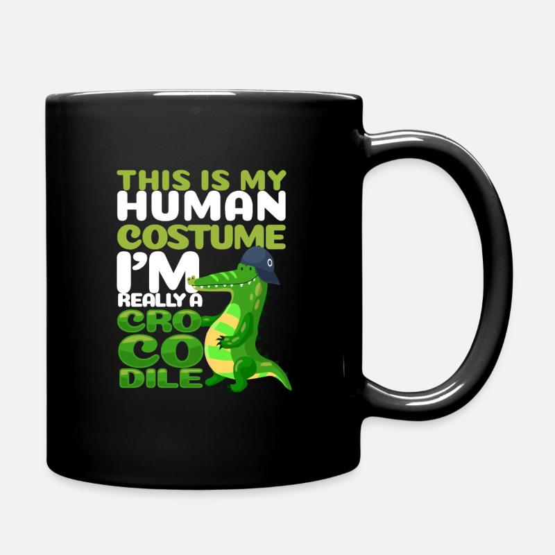 Krokodil - Tasse einfarbig - Schwarz