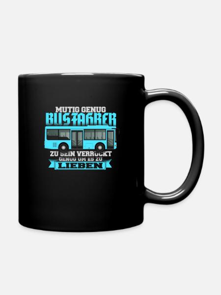 Busfahrer - Tasse einfarbig - Schwarz