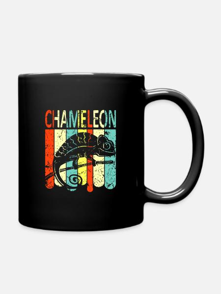 Chamäleon - Tasse einfarbig - Schwarz