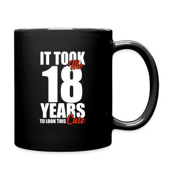 18th birthday - Full Colour Mug - black - Right