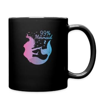 sirène - Mug uni - noir - Droite