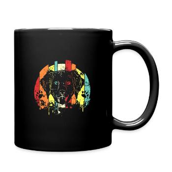 Golden retrievers - Mug uni - noir - Droite