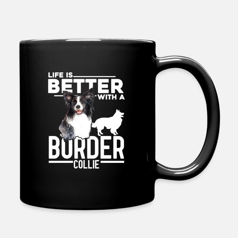 Border Collie - Tasse einfarbig - Schwarz