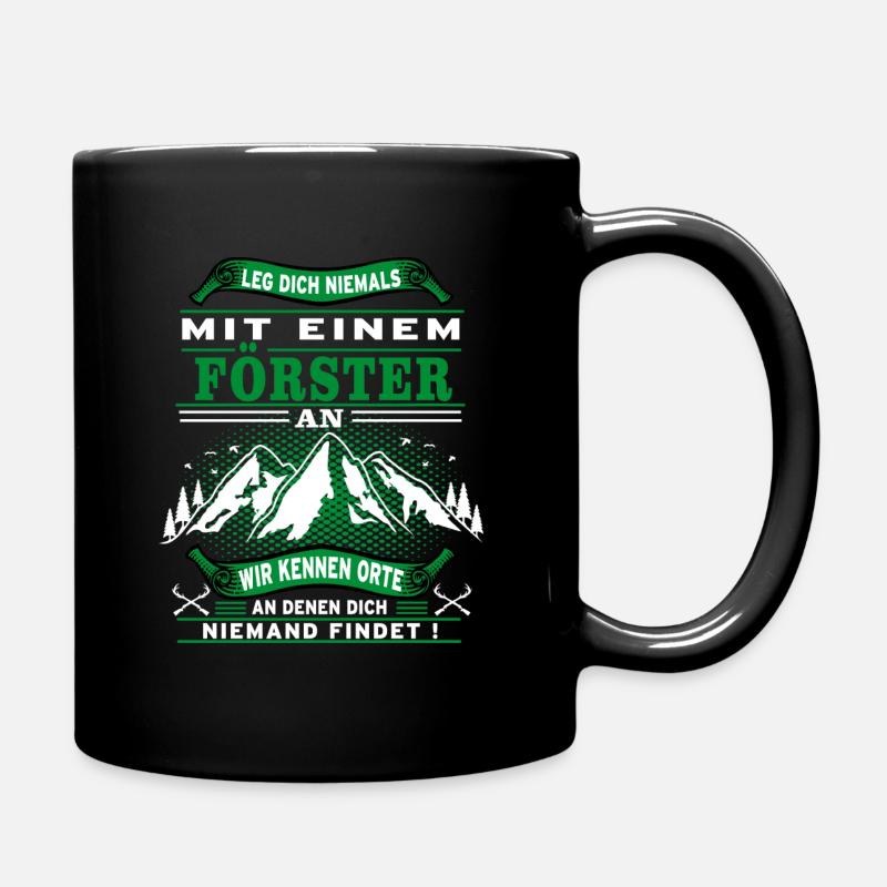 Ne plaisante jamais avec un garde forestier - Mug uni - noir