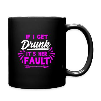 Culpabilité ivre, cadeau alcool ivre - Mug uni - noir - Droite