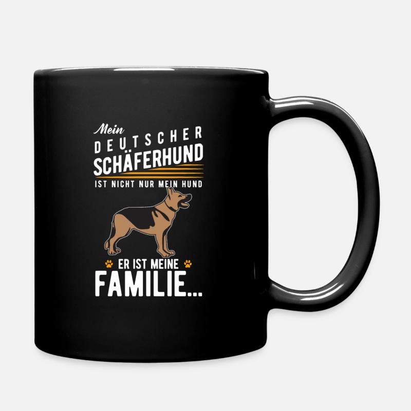 Deutscher Schäferhund - Tasse einfarbig - Schwarz