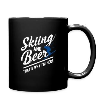 ski - Mug uni - noir - Droite