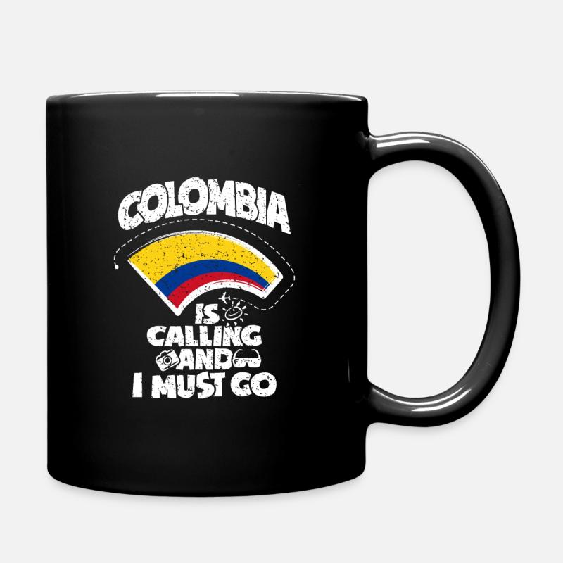 Kolumbien - Tasse einfarbig - Schwarz
