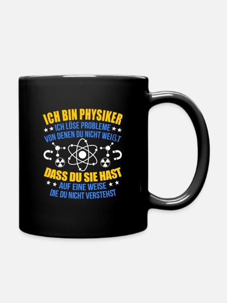 Physik - Tasse einfarbig - Schwarz