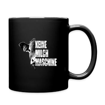 Kühe keine Milchmaschinen We Are Their Voice Kuh - Tasse einfarbig - Schwarz - Rechts