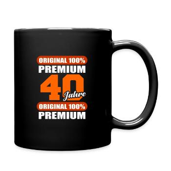 40ème anniversaire - Mug uni - noir - Droite