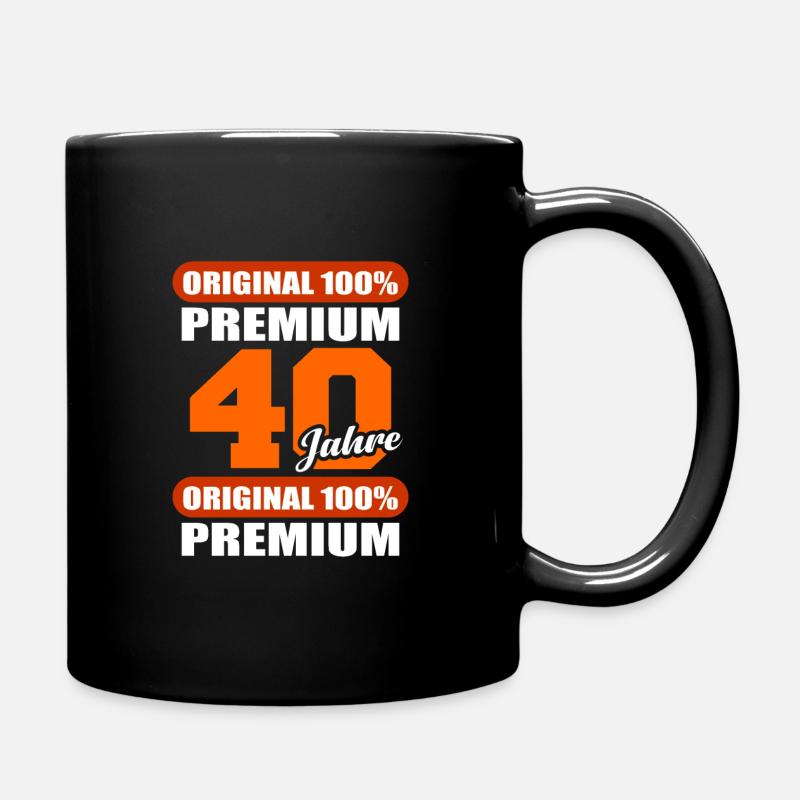 40th birthday - Full Colour Mug - black