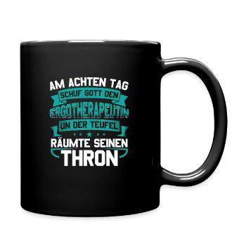 Ergotherapeutin Ergotherapie Geschenk - Tasse einfarbig - Schwarz - Rechts