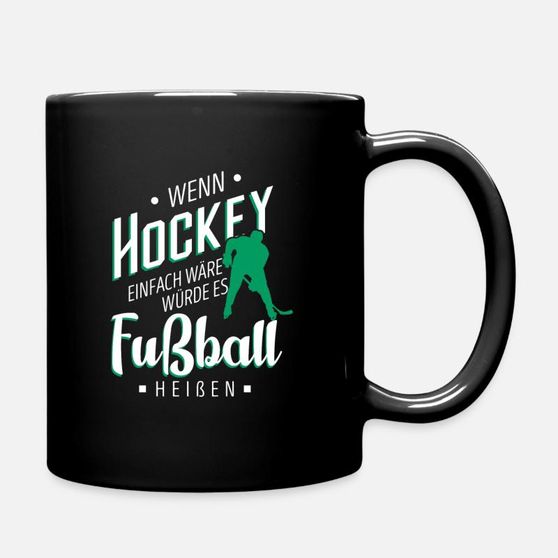 Hockey - Tasse einfarbig - Schwarz