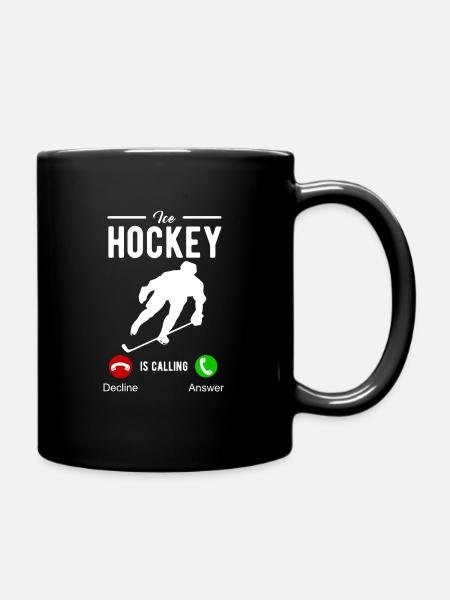 hockey - Mug uni - noir