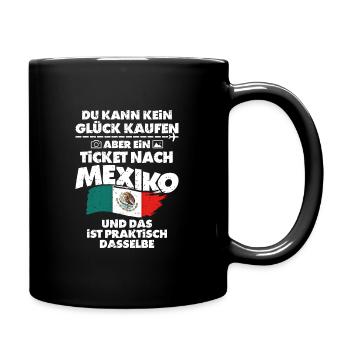 Mexiko - Tasse einfarbig - Schwarz - Rechts