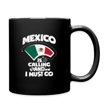 Mexiko - Tasse einfarbig - Schwarz - Rechts