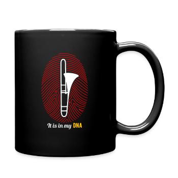 Posaune - Tasse einfarbig - Schwarz - Rechts