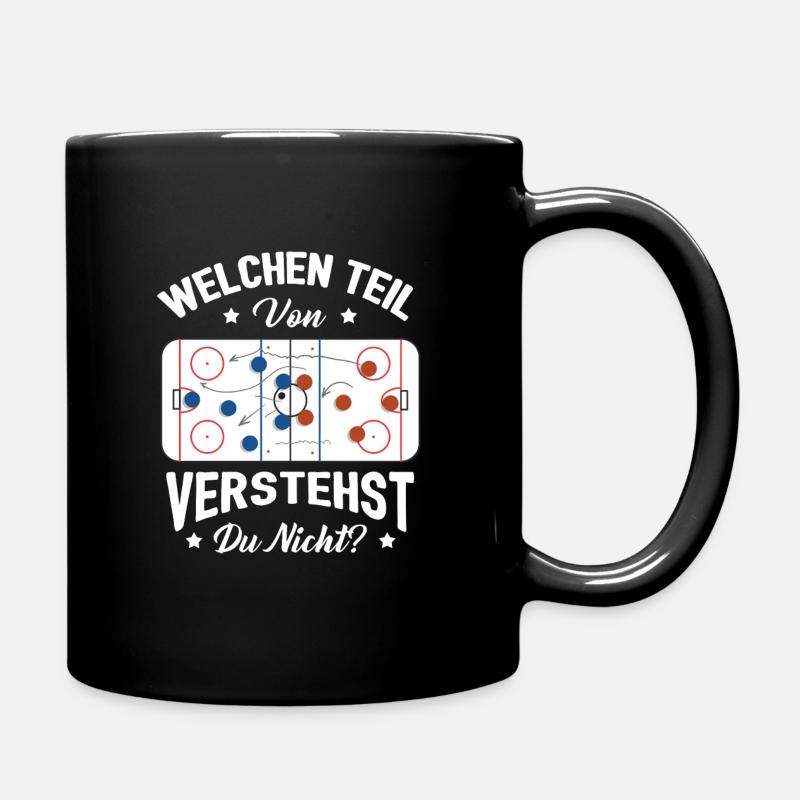 Eishockey - Tasse einfarbig - Schwarz