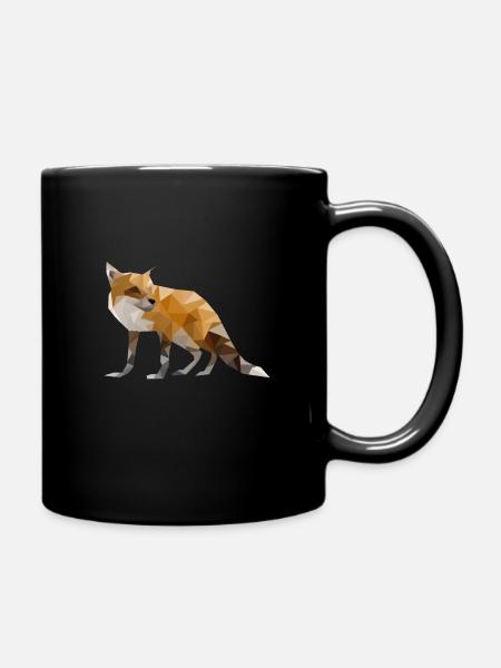 Fuchs - Tasse einfarbig - Schwarz