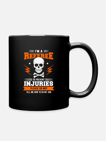 referee - Full Colour Mug - black