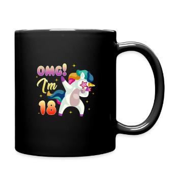 18th birthday - Full Colour Mug - black - Right
