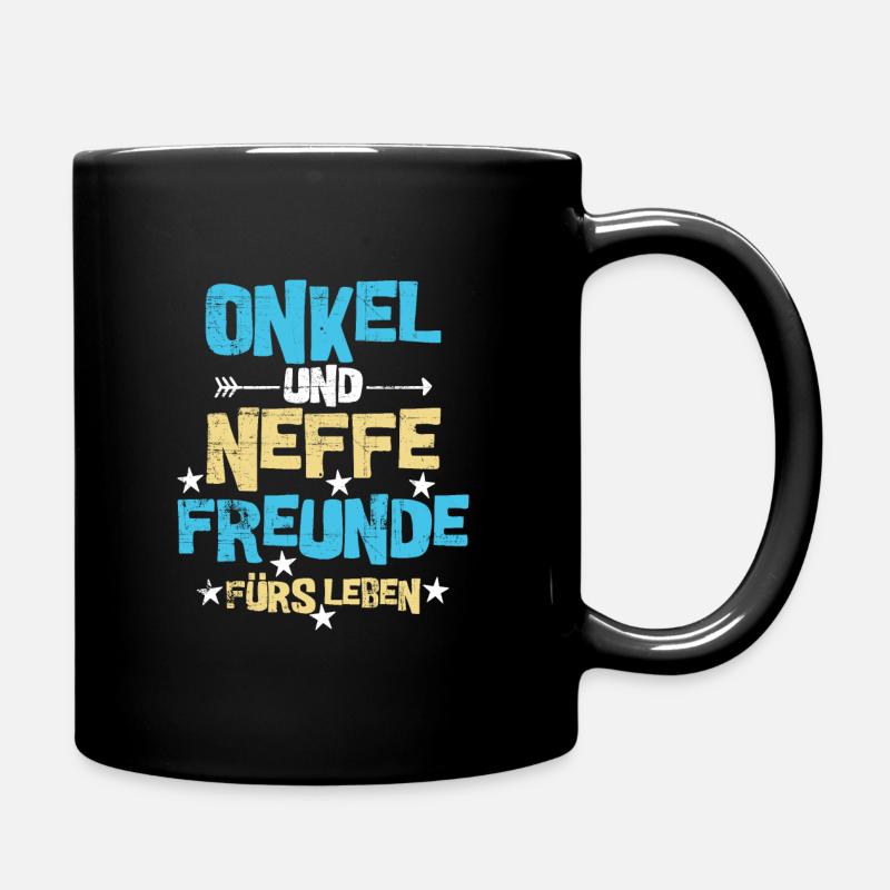Onkel - Tasse einfarbig - Schwarz