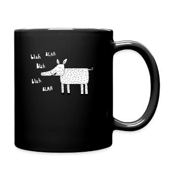 Sanglier - Mug uni - noir - Droite